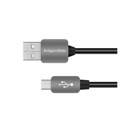 Kabel USB Kruger&Matz KM0324 USB / USB-micro 1m černý