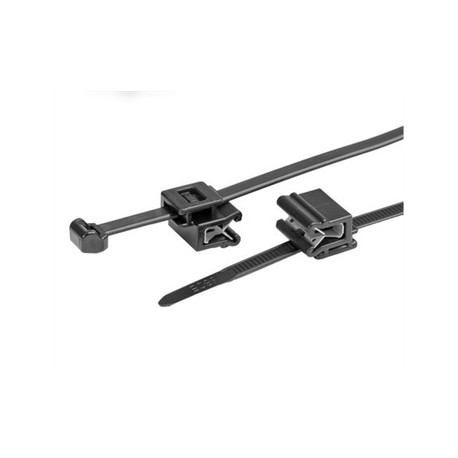 FVE Stahovací pásky s klipem S-29052024 4.6 mm, 200 mm, černá, 100 ks